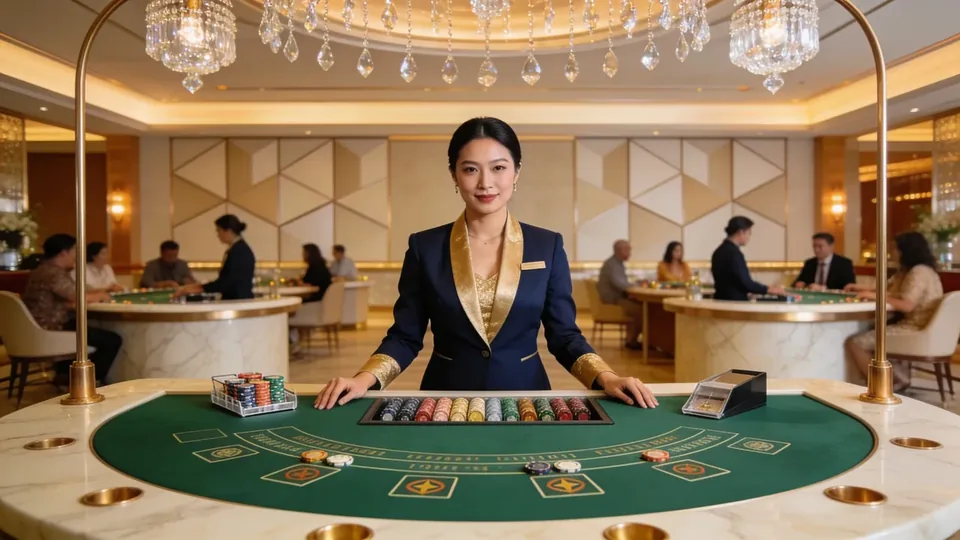 Baccarat and Dragon Tiger tables